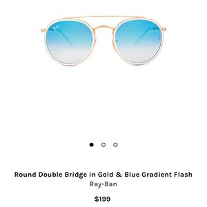 Authentic Round Blue Ray Bans